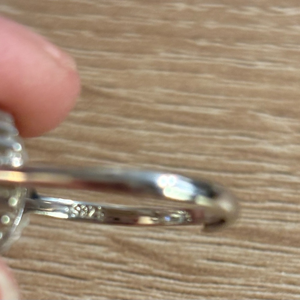 Moissanite 2ct Round Sterling Silver Ballerina Ring - Picture 7 of 7
